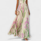Robe longue fluide en chiffon