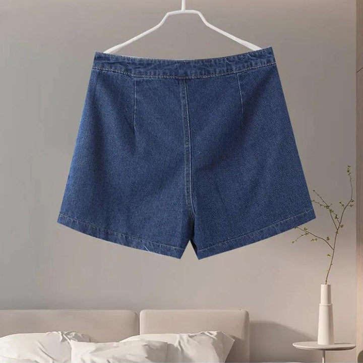 Ensemble deux pièces en denim pour femme