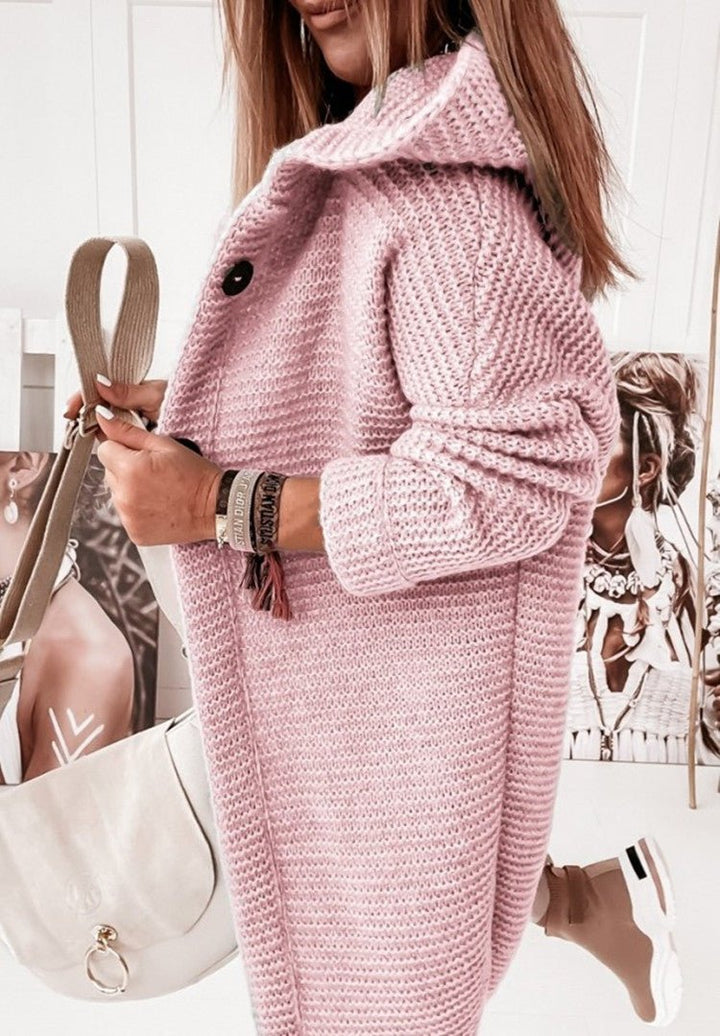 Cardigan en Tricot Épais et Douillet