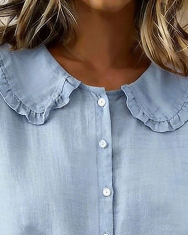 Chemise légère en lin pour femmes