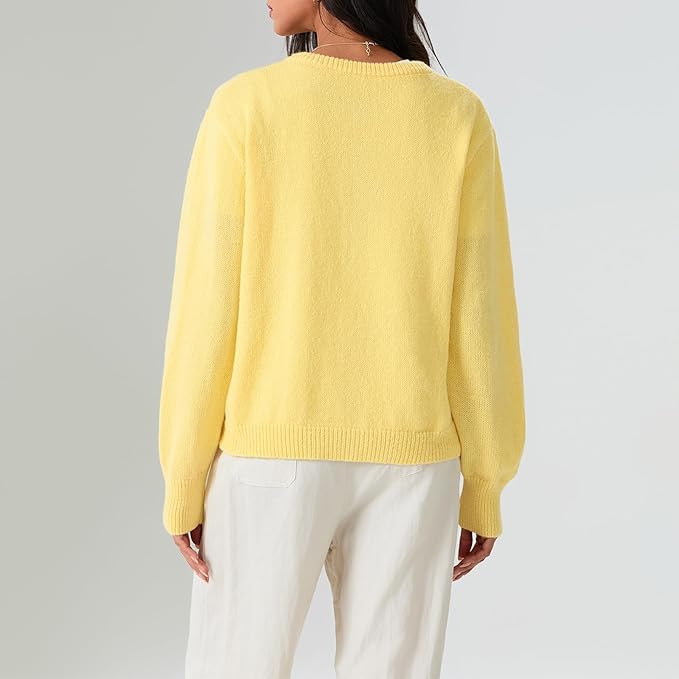 Cardigan en cachemire doux tricoté