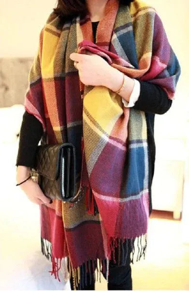 Écharpe douce en cachemire, accessoire léger, chaud et confortable