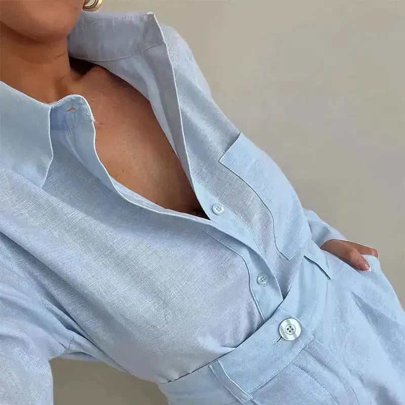 Ensemble Chemise Décontractée Respirante et Short pour un Confort Quotidien Facile