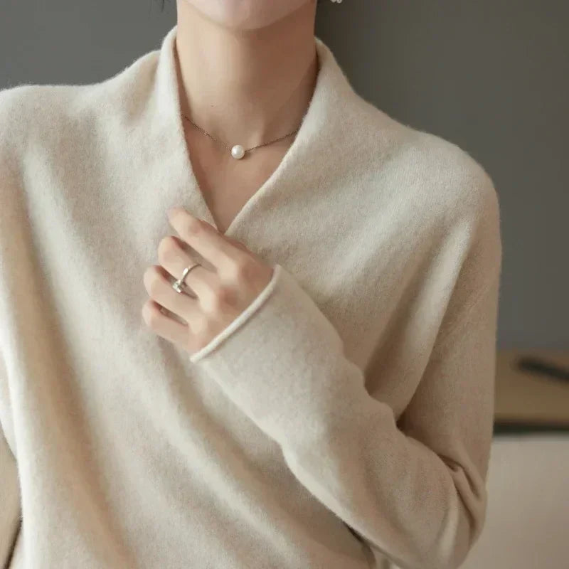 Pull élégant croisé pour femmes