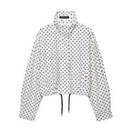 Veste courte à pois pour femmes