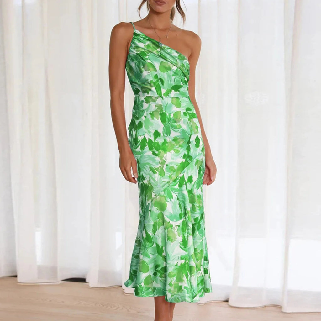 Sophie Paris | Robe asymétrique fluide à imprimé floral