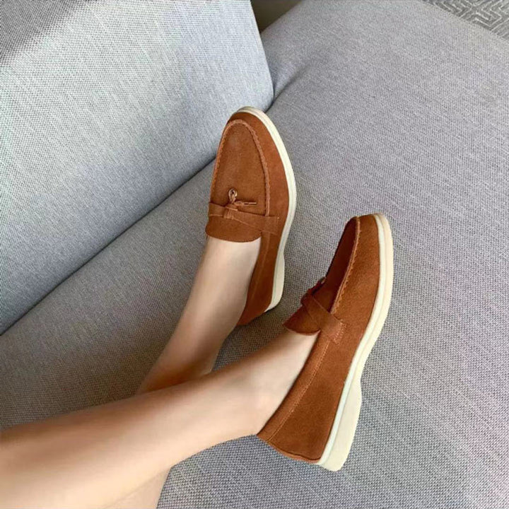 Mocassins en cuir chic avec boucle pour femmes