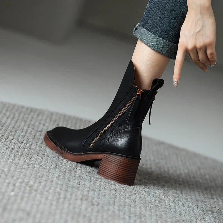 Bottines en cuir élégantes pour un style quotidien