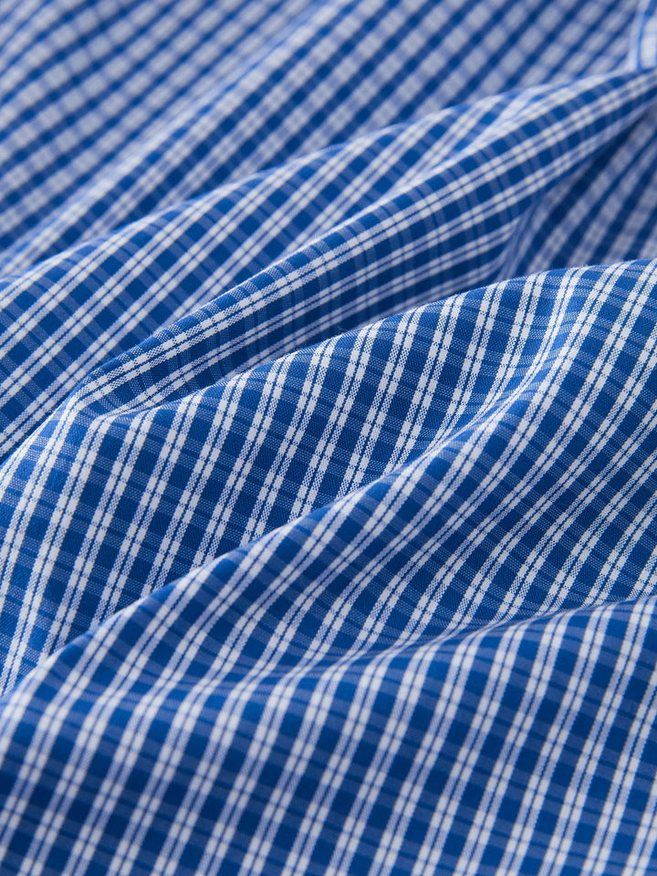 Camille® | Robe vichy à volants et cravate intégrée