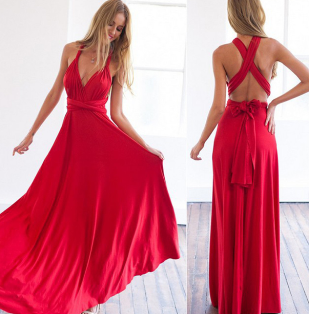 Robe extensible multifonctionnelle enveloppante