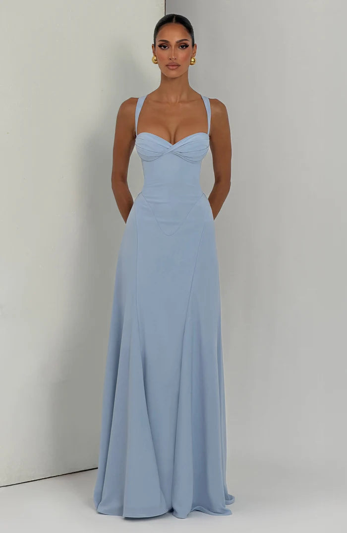 Robe maxi sans manches style Rihanna