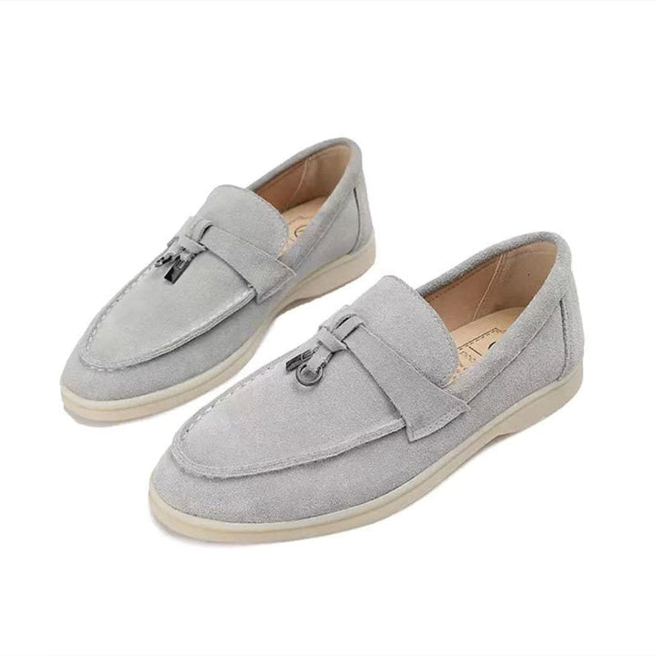 Mocassins en cuir chic avec boucle pour femmes