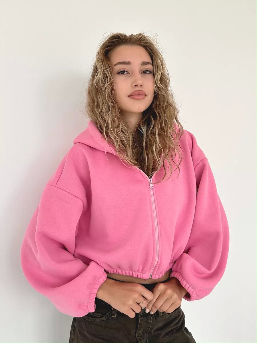 Veste à capuche sportive légère décontractée et courte