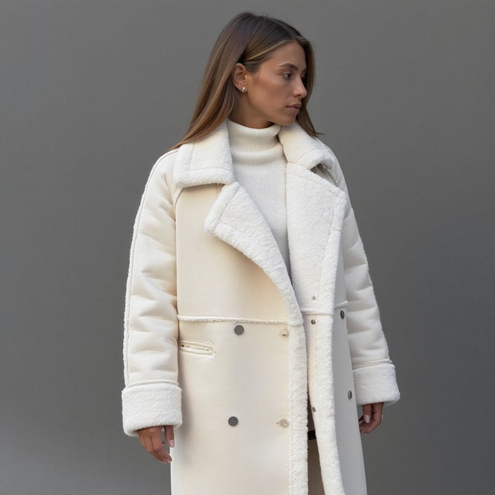 Manteau d'hiver élégant en daim