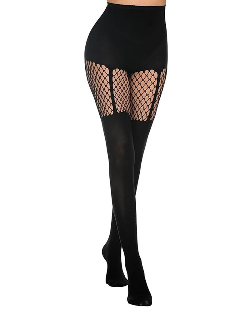 Bas autofixants sexy style fausse cuisse pour femmes