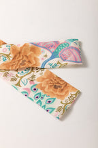 Sophie Paris | Robe à col cranté imprimée avec manches lanterne