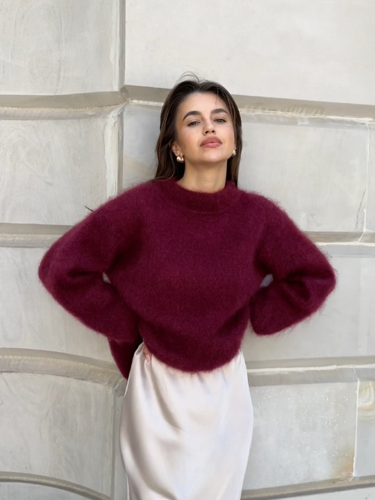 Pull en maille Mohair doux et confortable
