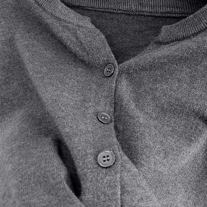 Cardigan en laine épaisse tricotée confortable