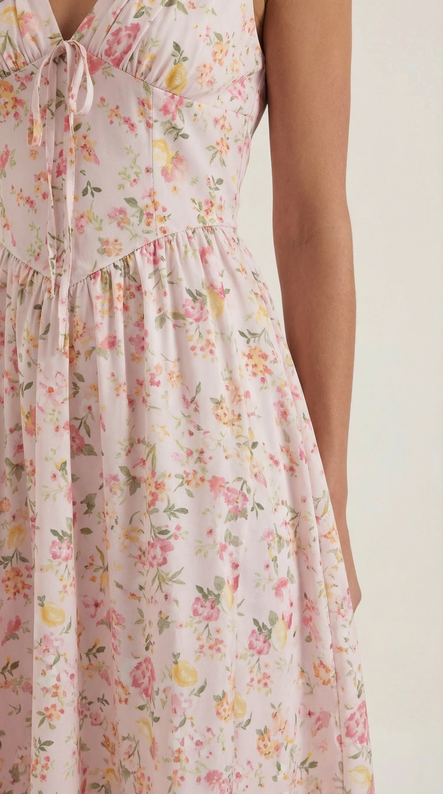Robe mi-longue d'été corset pour femme