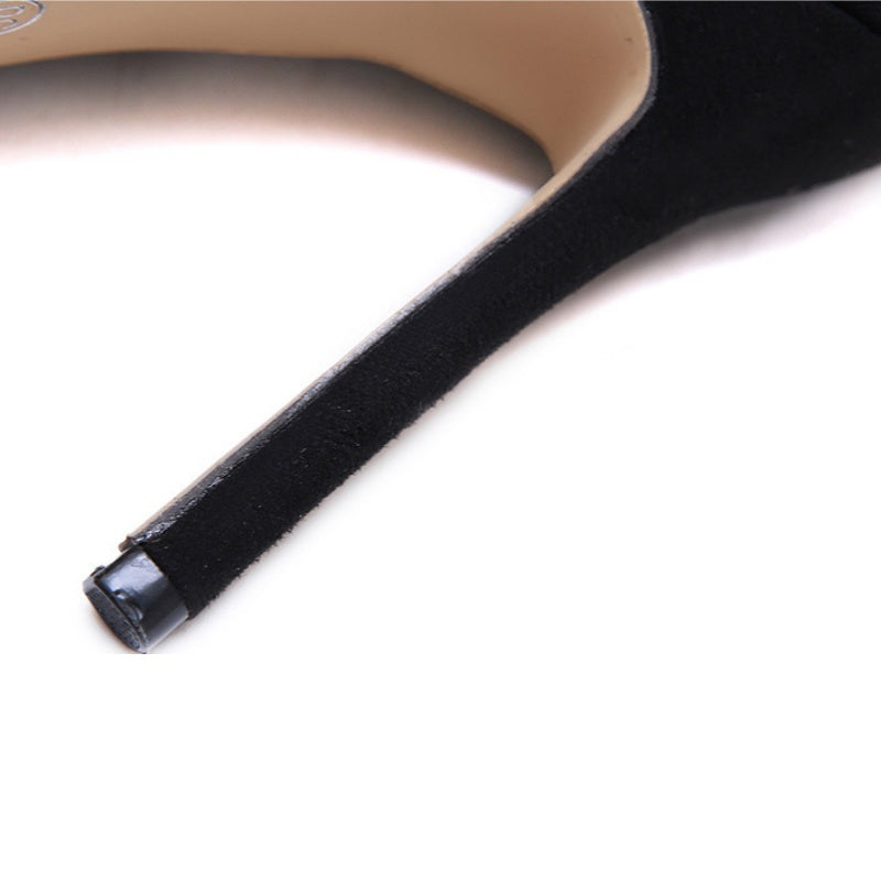 Bottes mi-cuisses étincelantes en faux diamant