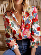 Blouse Femme à Imprimé Floral Coloré