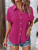 Blouse d'été à manches courtes pour femmes