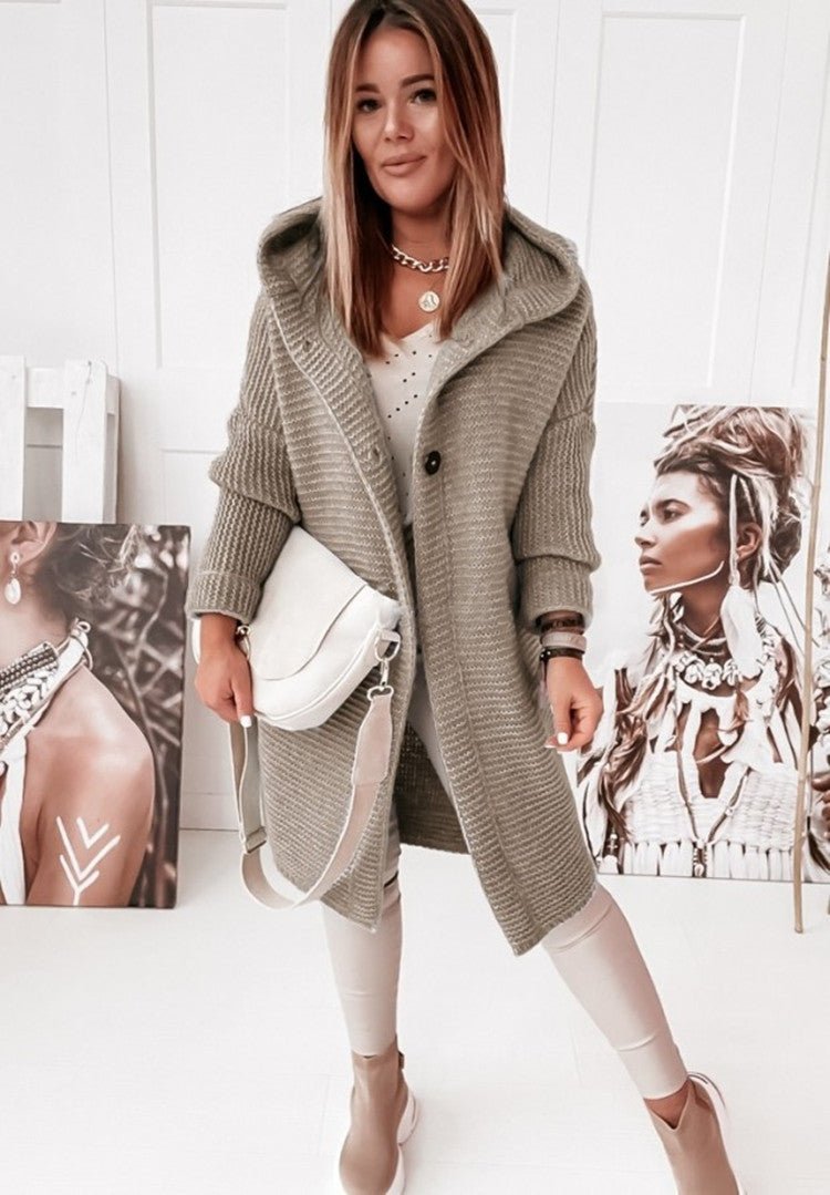 Cardigan en Tricot Épais et Douillet