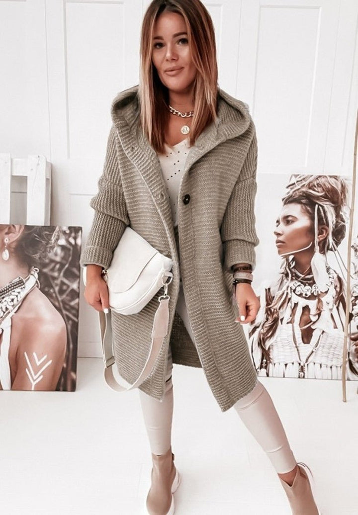 Cardigan en Tricot Épais et Douillet