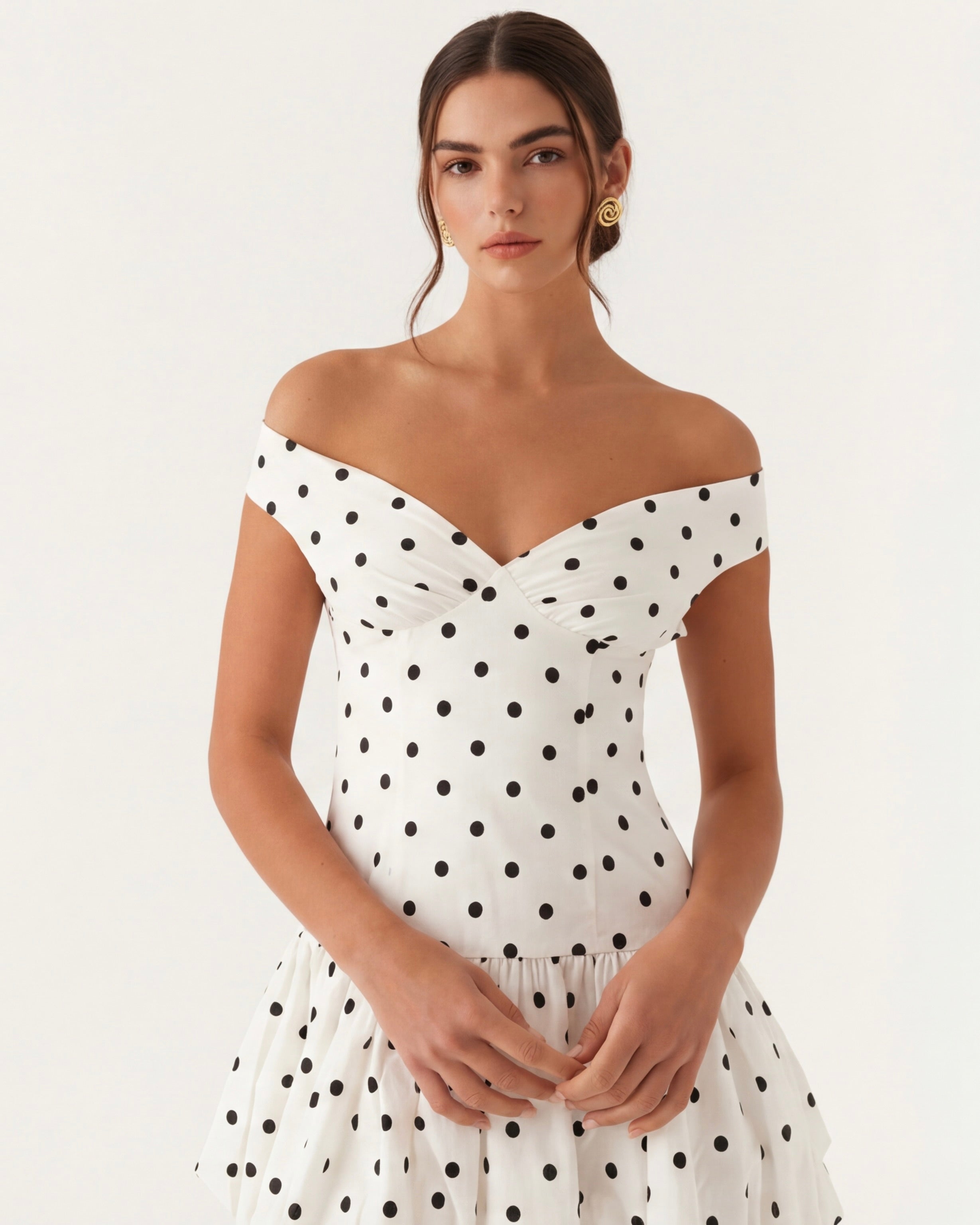 Robe mini sans manches Mesaro avec ourlet festonné