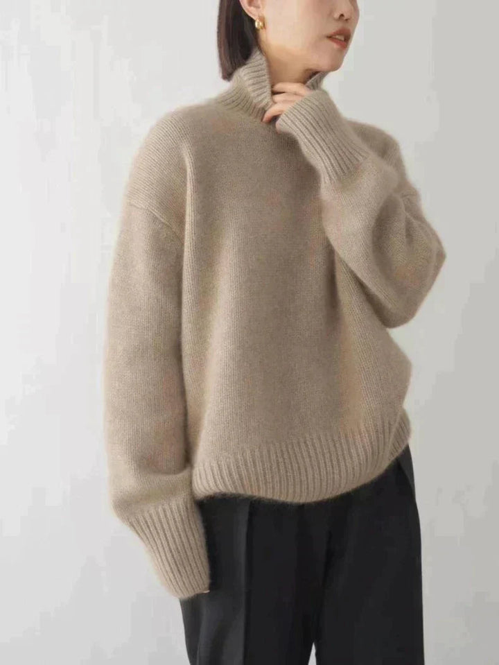 Pull col roulé en maille douce et confortable pour les superpositions d'automne
