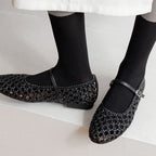 Ballerines en maille tissée pour femmes
