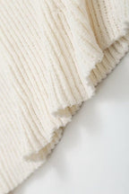 Robe courte à manches longues en mélange de coton