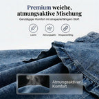 Veste en jean pour femmes avec bordure à volants et devant ouvert