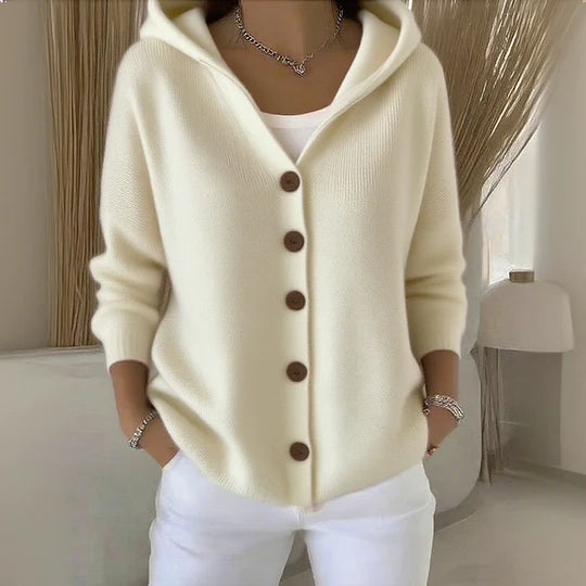 Cardigan en coton à manches longues pour femme confortable