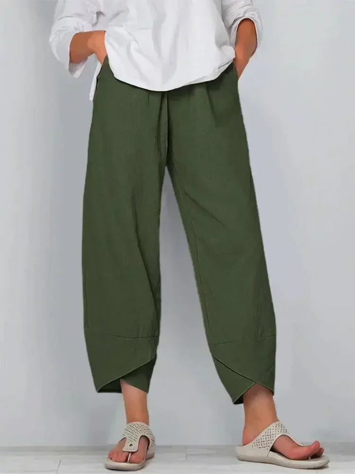Léa Blanchet® | Pantalon ample imprimé bambou style zen