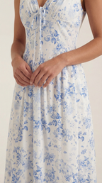 Robe mi-longue d'été corset pour femme