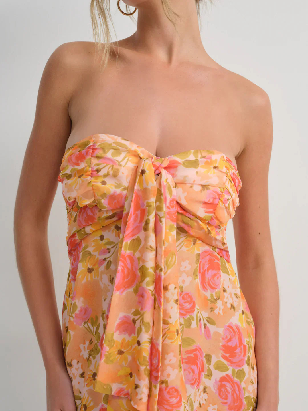 Robe maxi bohème florale fluide