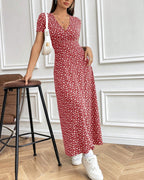 Robe moulante imprimée élégante