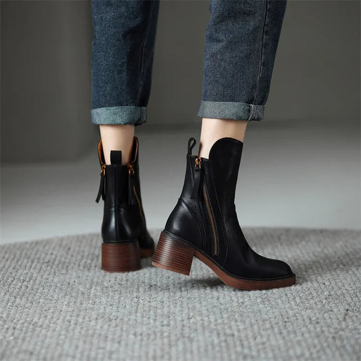 Bottines en cuir élégantes pour un style quotidien