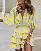 Robe courte asymétrique pour femmes Élégante Moderne Confortable