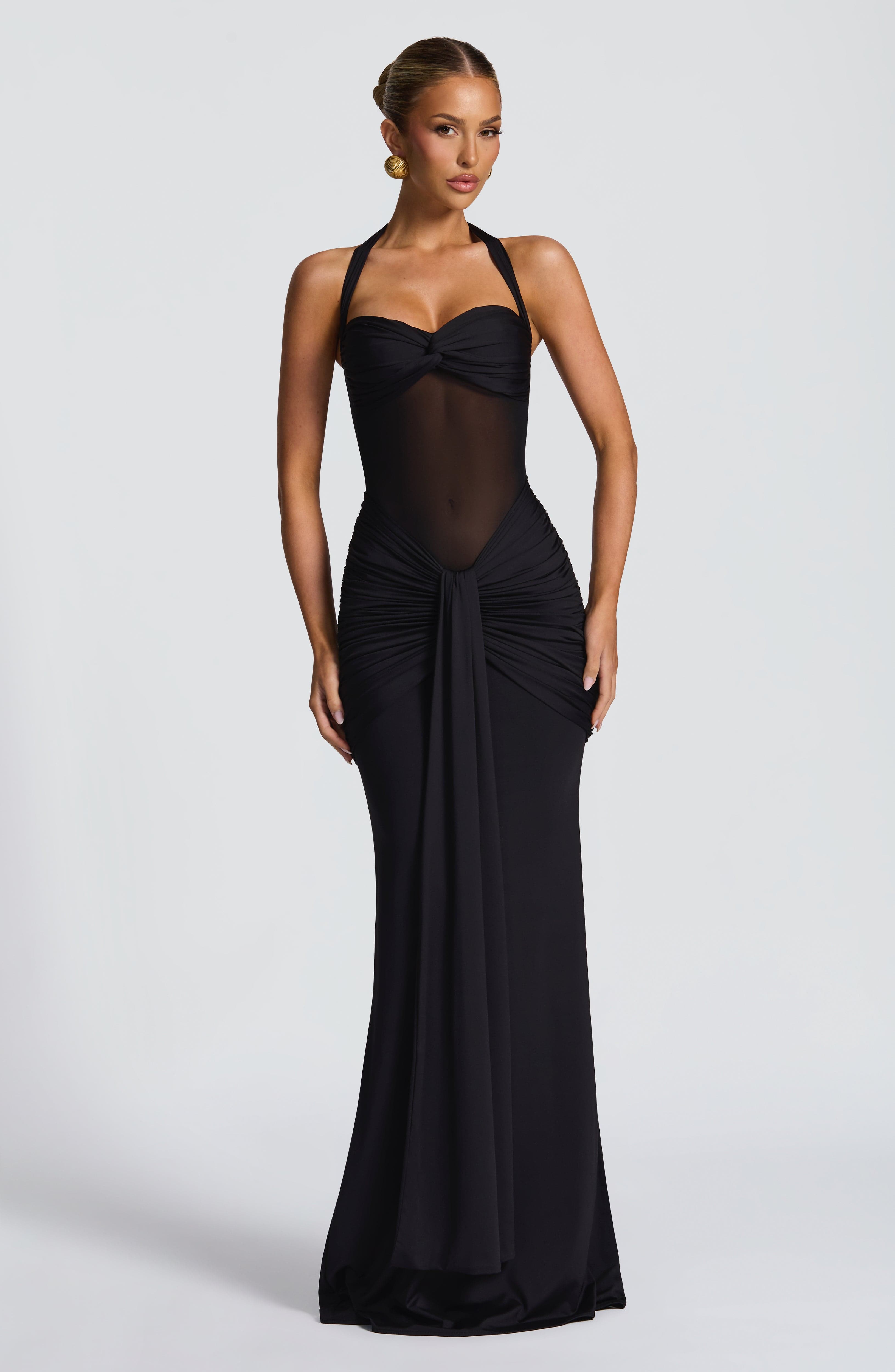 Robe Maxi Vixen sans Manches à Col V