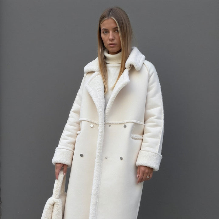Manteau d'hiver élégant en daim