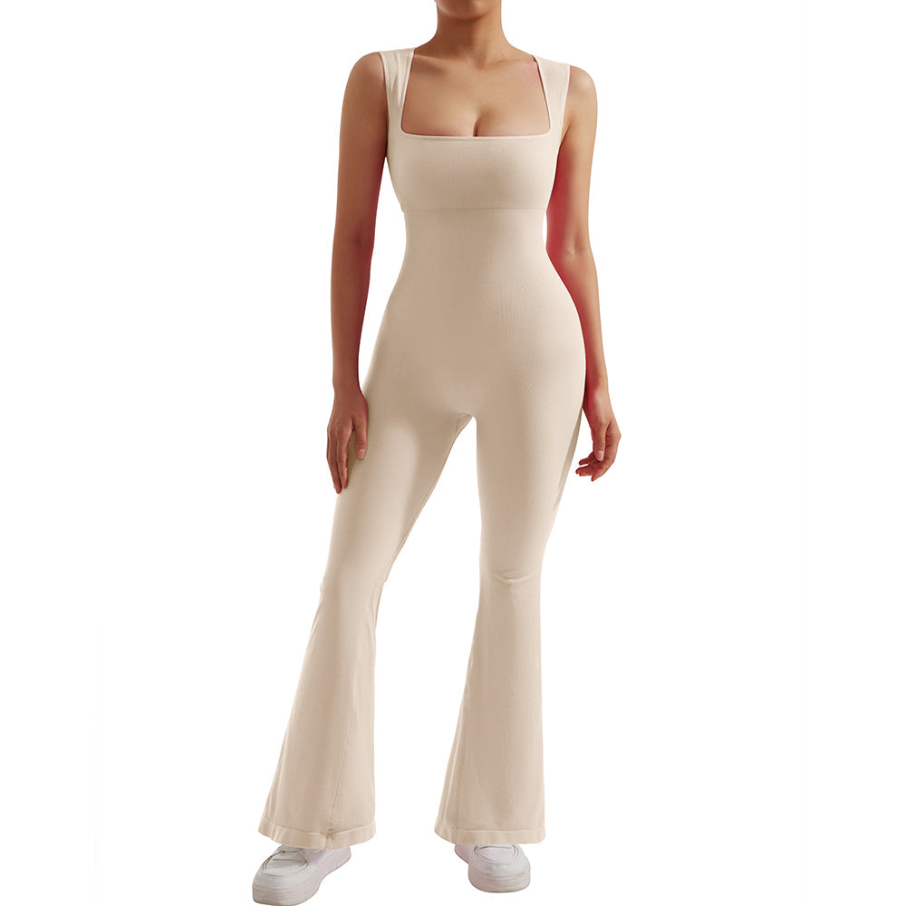 Combinaison moulante sans manches pour femme