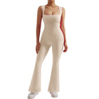 Combinaison moulante sans manches pour femme