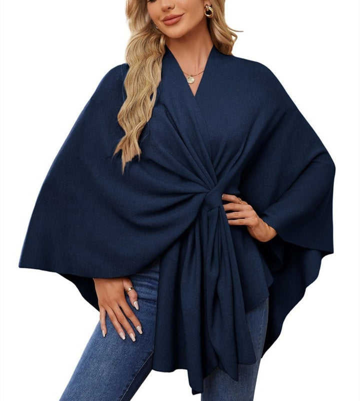 Poncho châle doux et élégant pour des couches confortables et chics