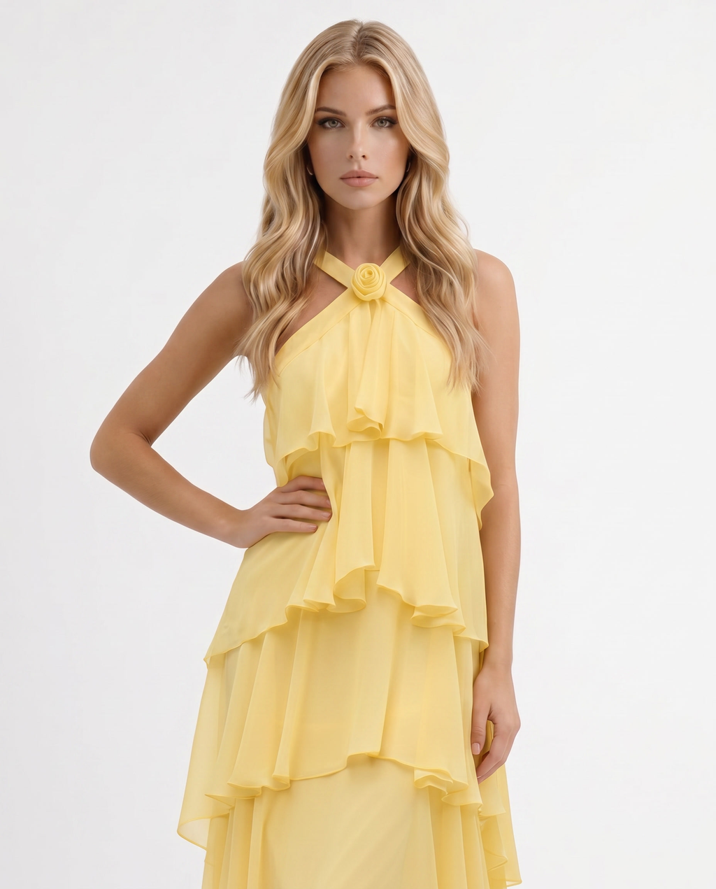 Robe longue sans manches élégante Felicia