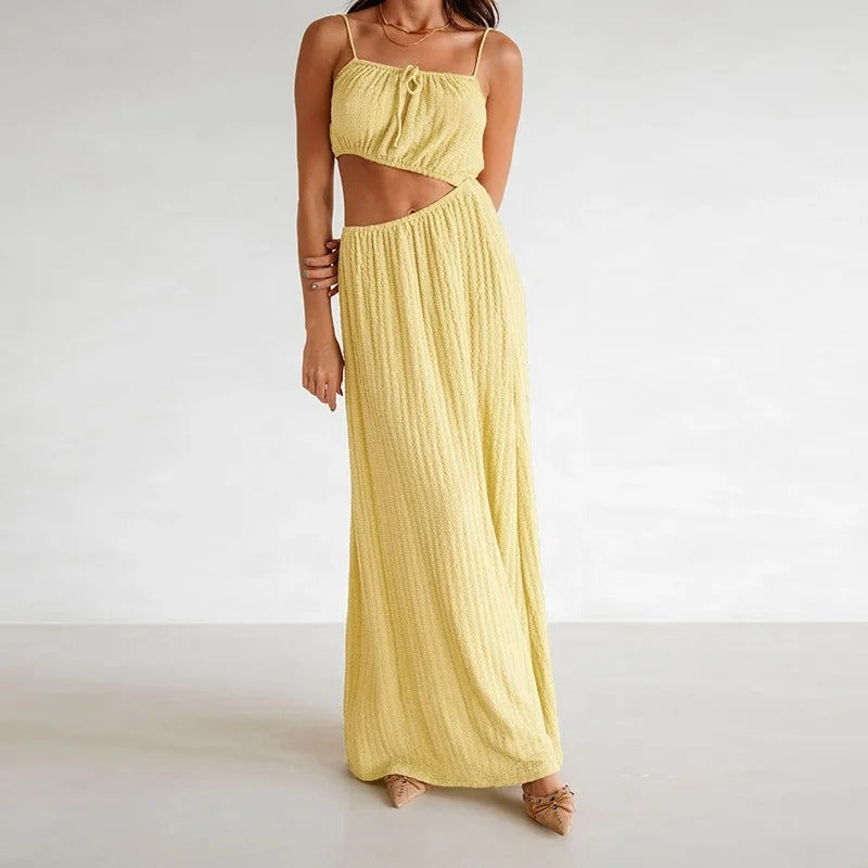 Sophie Paris | Robe longue fendue à nouer