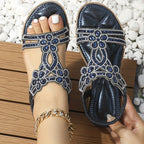 Sandales bohèmes pour femme avec soutien de voûte plantaire et semelle stable