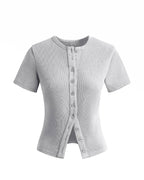 Veste courte unie pour femme vue de dos