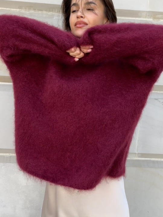Pull en maille Mohair doux et confortable